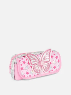 Butterly Badge Pencil Case