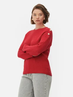 Button Detail Sweater