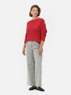 Button Detail Sweater