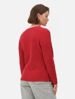 Button Detail Sweater