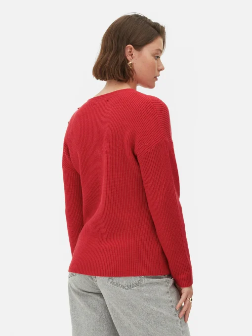 Button Detail Sweater