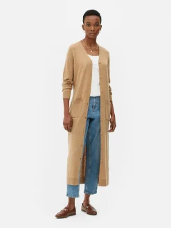 Button-Up Maxi Cardigan