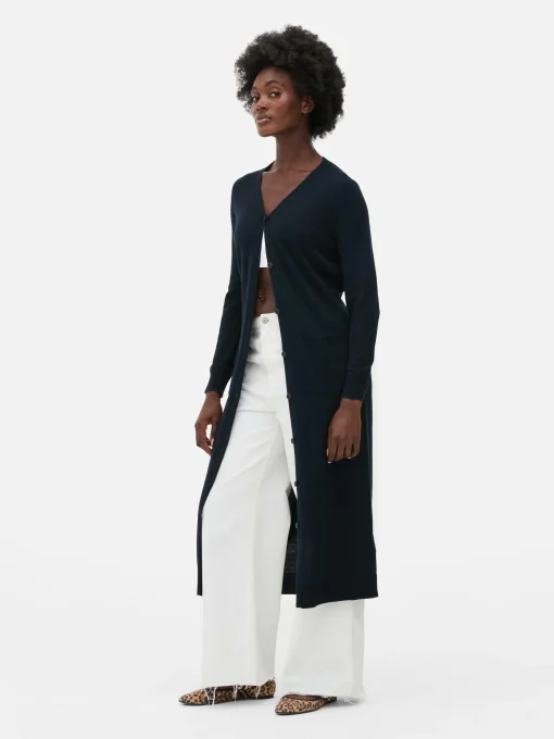 Button-Up Maxi Cardigan