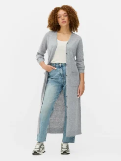 Button-Up Maxi Cardigan