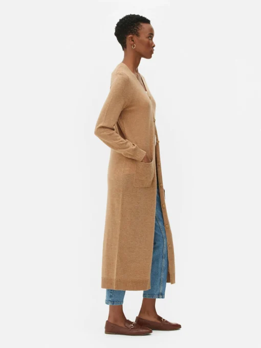 Button-Up Maxi Cardigan