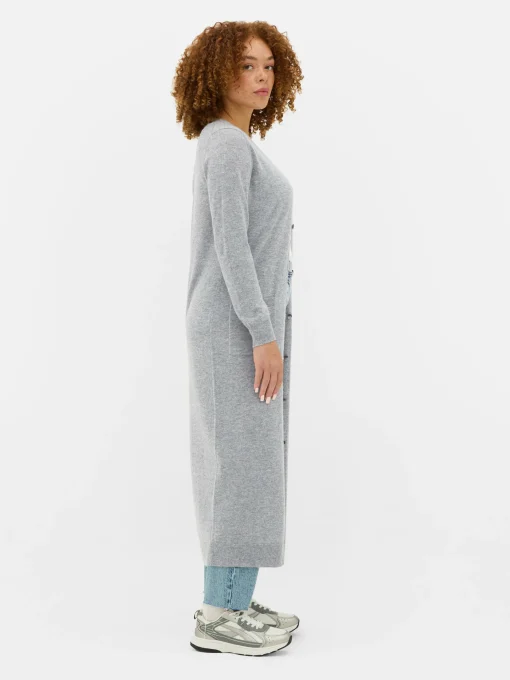 Button-Up Maxi Cardigan