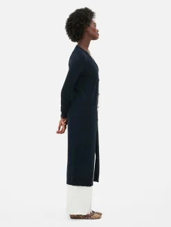 Button-Up Maxi Cardigan