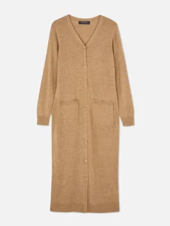Button-Up Maxi Cardigan