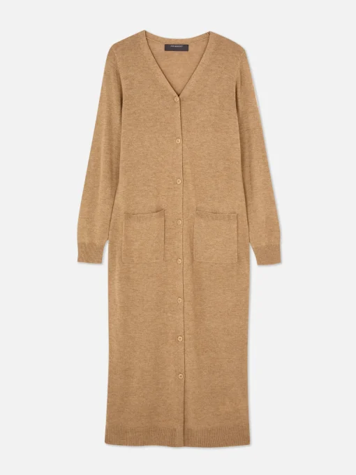 Button-Up Maxi Cardigan