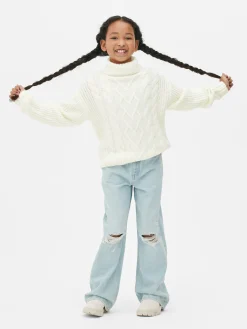 Cable Knit Roll Neck