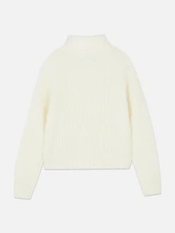 Cable Knit Roll Neck