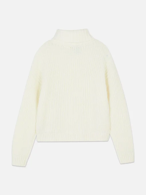 Cable Knit Roll Neck