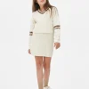 Cable Knit Sweater And Skirt Set