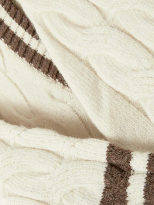 Cable Knit Sweater And Skirt Set