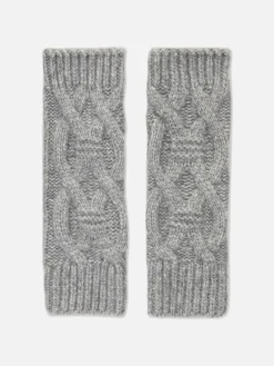 Cable Knit Wrist Warmers