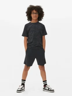 Camo Active T-Shirt And Shorts Set