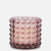 Candle In Bubble Textured Pot