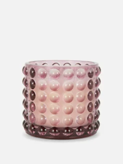 Candle In Bubble Textured Pot