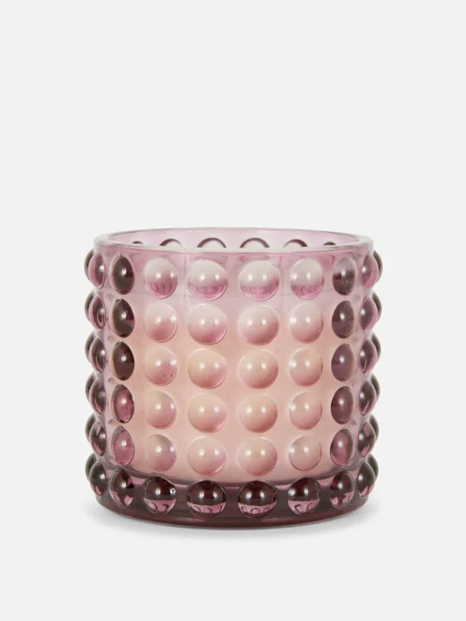 Candle In Bubble Textured Pot