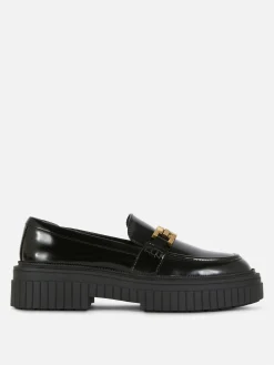 Chain Detail Chunky Loafers