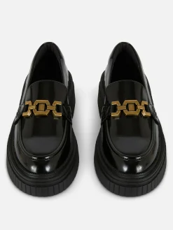 Chain Detail Chunky Loafers