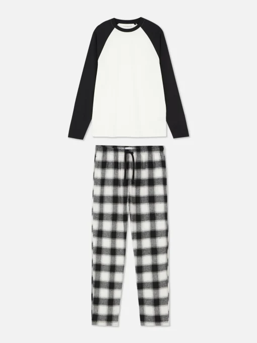 Check Brushed Cotton Pajamas