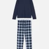 Check Brushed Cotton Pajamas