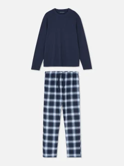 Check Brushed Cotton Pajamas