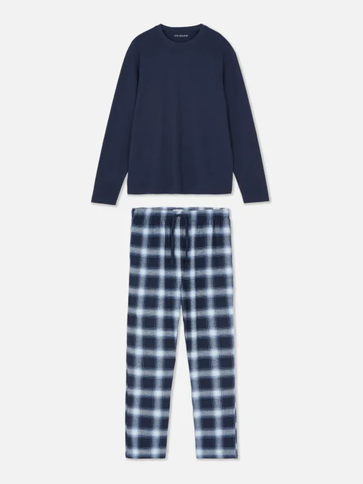 Check Brushed Cotton Pajamas