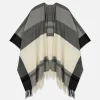 Check Design Cape Scarf