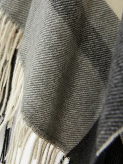 Check Design Cape Scarf
