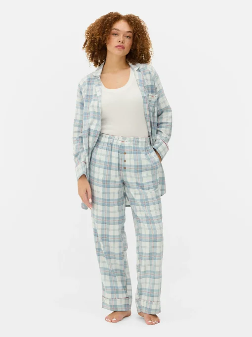 Check Flannel Pajama Bottoms