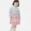 Check Pleated Skirt
