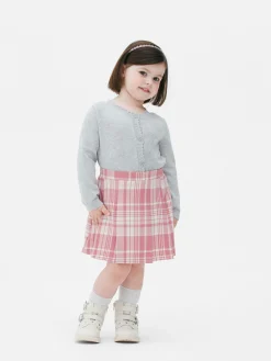 Check Pleated Skirt