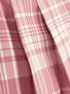 Check Pleated Skirt
