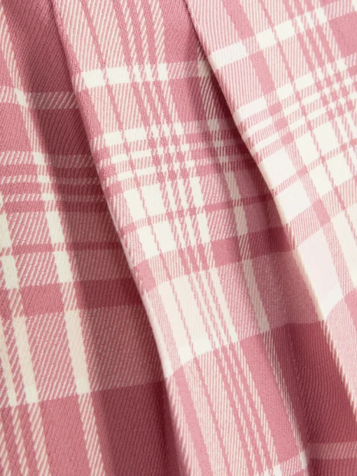 Check Pleated Skirt