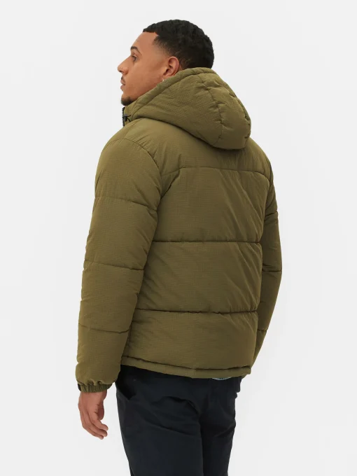 Check Puffer Jacket