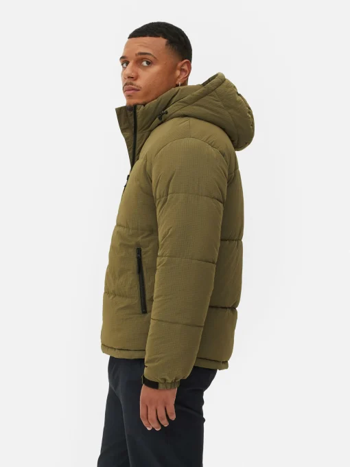 Check Puffer Jacket
