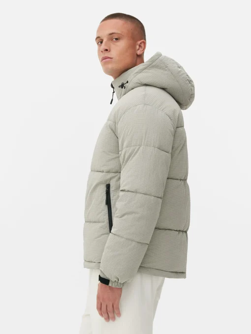 Check Puffer Jacket