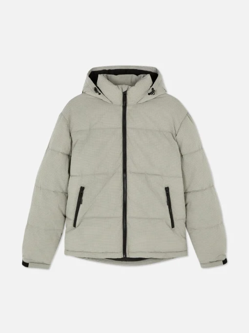 Check Puffer Jacket