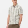 Check Textured Short Sleeve Shirt