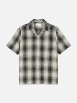 Check Textured Short Sleeve Shirt
