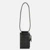 Chevron Quilted Zip Phone Bag