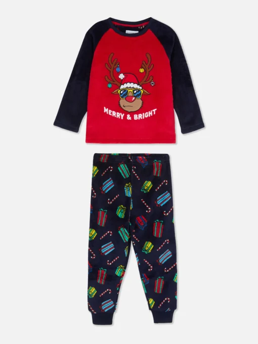 Christmas Reindeer Fleece Pajamas