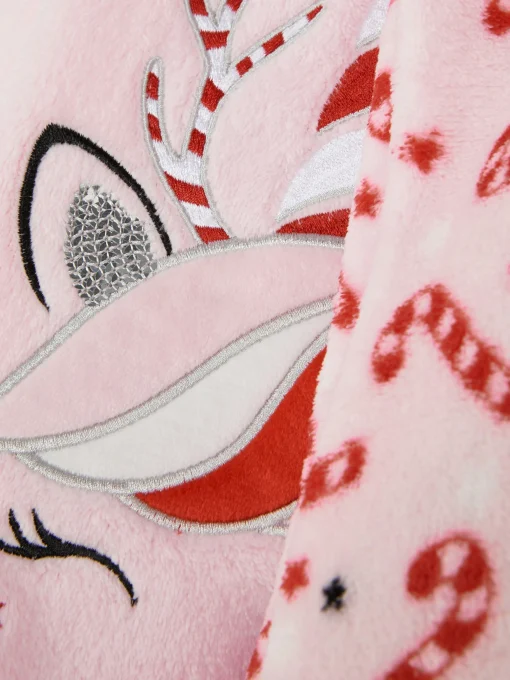 Christmas Unicorn Fleece Pajamas