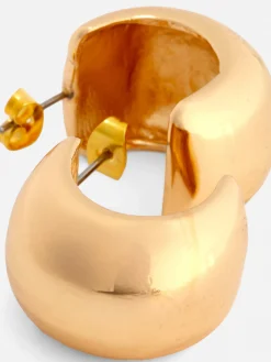 Chunky Half Hoop Earrings