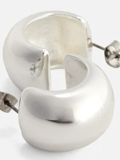 Chunky Half Hoop Earrings
