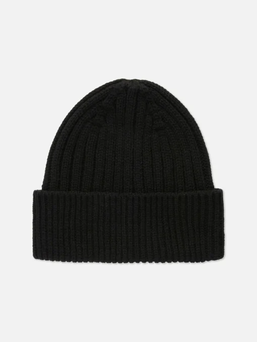 Chunky Ribbed Beanie Hat