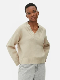 Chunky V-Neck Sweater