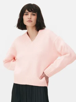 Chunky V-Neck Sweater